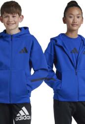 Adidas gyerek felső J Z. N. E. FZ sötétkék, nyomott mintás, kapucnis, JF8958 - sötétkék 128