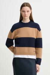 APC A. P. C. gyapjú pulóver pull penny női, sötétkék, félgarbó nyakú, WVBDL. F23370 - sötétkék M