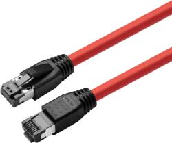 MicroConnect Patch cord CAT8.1 S/FTP 0.25m rosu LSZH (MC-SFTP80025R)