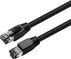 MicroConnect Patch cord CAT8.1 S/FTP 0.25m negru LSZH (MC-SFTP80025S)