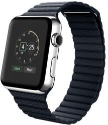 Mobilly szíj Apple 1-6 és SE karórahoz, 40 mm, műbőr, sötétkék (DSP-01-00A dark blue)