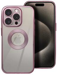 Silverline Apple iPhone 16 Rózsaszín Átlátszó Glam Szilikon Tok