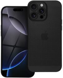 Silverline Apple iPhone 16 Pro Fekete Lyukacsos Breezy Kemény Hátlapi Tok