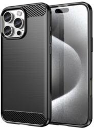 Silverline Apple iPhone 16 Pro Fekete Carbon Kemény Hátlapi Tok