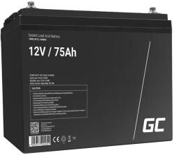 Green Cell Maintenance-free AGM VRLA Green Cell AGM25 12V 75Ah Battery (for RV, photovoltaic, solar panels, boat) (AGM25)