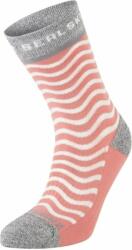 Sealskinz Rudham Mid Length Women's Meteorological Active Sock Pink/Cream/Grey S/M Kerékpáros zoknik (11200120009515)