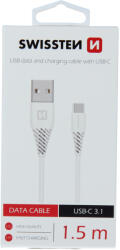 SWISSTEN adatkábel USB / USB-C (3.1) 1, 5 m - fehér