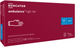 Mercator Medical Ambulance High Risk vastag púdermentes latex vizsgálókesztyű kék 50db (RD10011002)