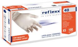 Reflexx R40 púderezett latex gumikesztyű 100db (R40)