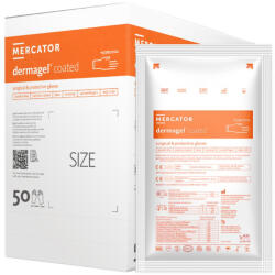 Mercator Medical Dermagel Coated steril sebészeti polimerizált púdermentes latex kesztyű 50 pár (RC10005065_0016)