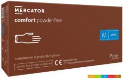 Mercator Medical Comfort Powder-Free púdermentes latex vizsgálókesztyű 100db (RD10005003)