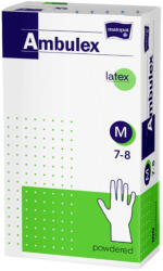 Matopat eldobható latex fehér gumikesztyű 100db (MA-144-M000-004)