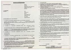  Nyomtatvány munkaszerződés A/3 3 Lapos ÚJ - forpami