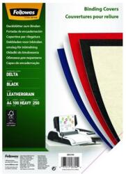 Fellowes Hátlap FELLOWES Delta A/4 250g matt bőrhatású fekete 100/csom (5370405) - forpami