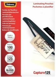 Fellowes Lamináló fólia FELLOWES 75x105 mm 125 mikron fényes 100/csom (5306901) - forpami