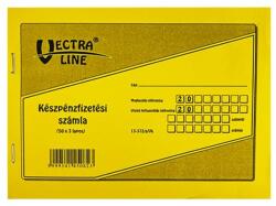 Vectra-line Nyomtatvány készpénzfizetési számlatömb VECTRA-LINE 50x3 fekvő 1 áfás