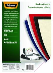 Fellowes Hátlap FELLOWES Chromolux A/4 250g fényes piros 100/csom (5378303)