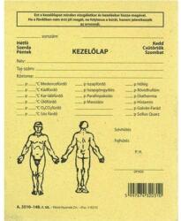 PÁTRIA Nyomtatvány fizikoterápia kezelőlap PÁTRIA 118x150mm (A.3510-148) - forpami