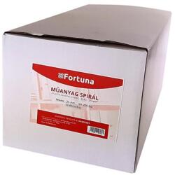 FORTUNA Iratspirál műanyag FORTUNA 25mm 181-200 lap fekete 50/dob