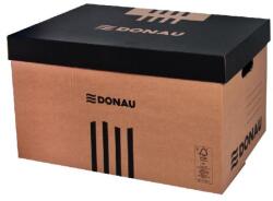 DONAU Archiváló konténer dobozoknak DONAU 545x363x317 mm levehető tetővel barna (U7666301FSC-02) - forpami