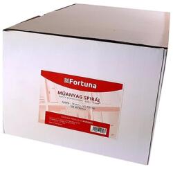 FORTUNA Iratspirál műanyag FORTUNA 19mm 121-150 lap fekete 100/dob - forpami