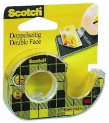 3M Ragasztószalag 3M Scotch 136D kétoldalas 12mmx6, 3m átlátszó (LPM136D)