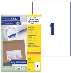 AVERY Etikett AVERY 3478 210x297mm univerzális 100 címke/doboz 100 ív/doboz (3478) - forpami
