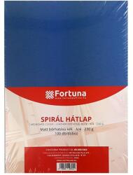 FORTUNA Hátlap FORTUNA A/4 230g matt bőrhatású kék 100/dob (FO00105)