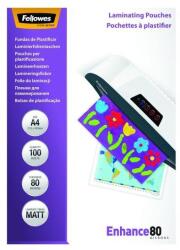 Fellowes Lamináló fólia FELLOWES A/4 80 mikron matt 100/csom (5452103) - forpami