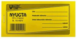 Vectra-line Nyomtatvány nyugta VECTRA-LINE 1 soros 20 db/csomag
