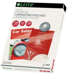LEITZ Lamináló fólia LEITZ A/4 175 mikron 100ív/csomag fényes (74830000)