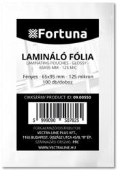 FORTUNA Lamináló fólia FORTUNA 65x95mm 125 mikron fényes 100/dob (FO00146)
