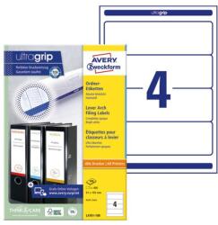 AVERY Etikett AVERY L4761-100 192x61 mm fehér iratrendezőcímke 400 címke/doboz 100 ív/doboz (L4761-100) - forpami