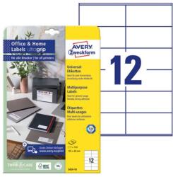 AVERY Etikett AVERY LR3424-10 105x48mm környezetbarát 120 címke/doboz 10 ív/doboz (LR3424-10) - forpami