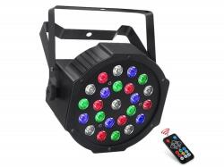 Thunder Germany Thunder LPB-241 (24x1W) RGBW LED PAR fényeffekt + DMX+ TÁVIRÁNYÍTÓ + AKKU (650332)