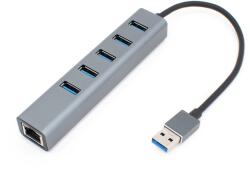 Thunder Germany Thunder HBA-06, USB-A átalakító 6in1 + Gigabit Ethernet (740-U3105)