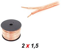 Thunder Germany Thunder S021 Hangfalkábel, 2x 1.5 mm2, áttetsző (510021)