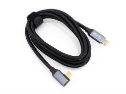 Thunder Germany Thunder UCT-15B (USB-C - USB-C könyökcsatlakozó) 100W, 10 Gbps, Gyorstöltő (1, 5m) (842-CF015B)