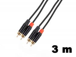 Thunder Germany Thunder YC833-3 Sztereó jelkábel (2x RCA - 2x RCA) - (3m) (510833)