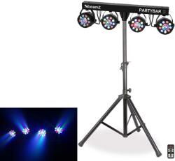 BeamZ Partybar3 (12W RGB LED) 4x PAR + 4x Magic Ball DMX fényeffekt (153240)