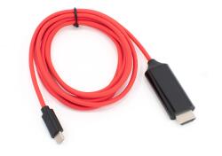 Thunder Germany Thunder CDP-18R, USB-C átalakító HDMI 4K@30Hz (1, 8m kábel) - PIROS (738-CH18R)