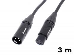 Thunder Germany Thunder MC199-3 Mikrofonkábel (XLR 3PIN mama - papa) - 3m (510003)