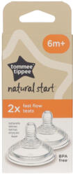 Tommee Tippee gyors folyású etetőcumi 6 hónapos kortól - 2 db