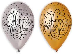 Gemar Happy New Year feliratos lufi csomag - 6 db-os, arany-ezüst (GS110/NY1) - ejatekok