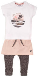 DIRKJE 3 részes szett szoknyával 74 Fehér+Smokey Pink+Smokey Grey+aop