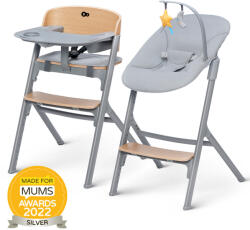 KinderKraft Szett etetőszék Livy Oak + pihenőszék Calmee, Premium