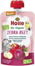 HOLLE Zebra Beet bio gyümölcspüré alma, banán és cékla, 100 g (6 m+)