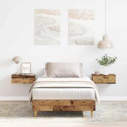 vidaXL antik fa szerelt fa ágykeret matrac nélkül 90x200 cm (861055)