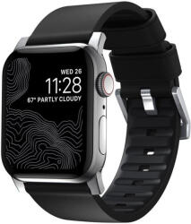 Nomad Active Strap Pro Black, silver - Apple Watch Ultra 49mm 8/7 45mm/6/SE/5/4 44mm/3/2/1 42mm (NM1A41SNW0) - mzona