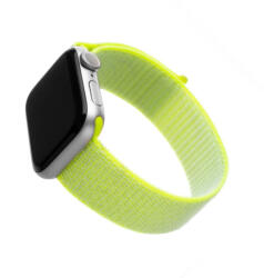  FIXED Nylon szíj Apple Watch 42/44/45mm, lime (FIXNST-434-LI)